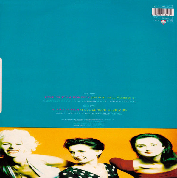 Bananarama – Love, Truth & Honesty (NM, FUNDA VG+)