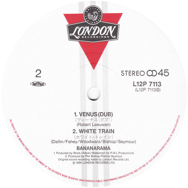 Bananarama – Venus / Edición Japonesa Sin OBI, Sin Inserto (NM) BOX11