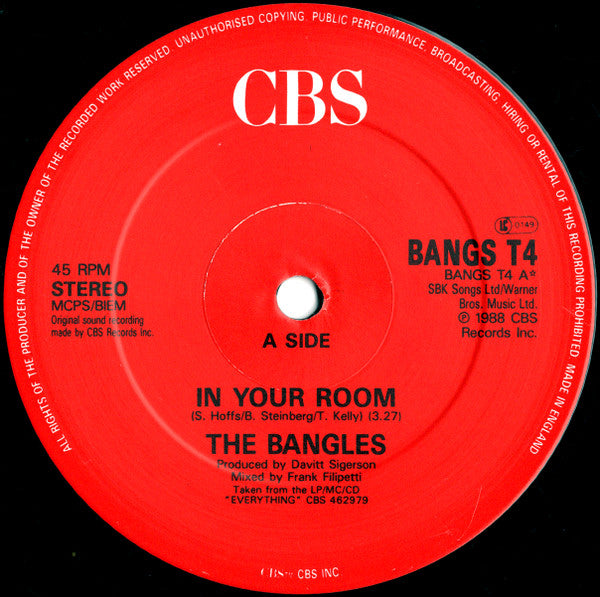 Bangles – In Your Room (NM)