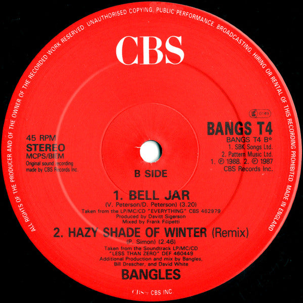 Bangles – In Your Room (NM)