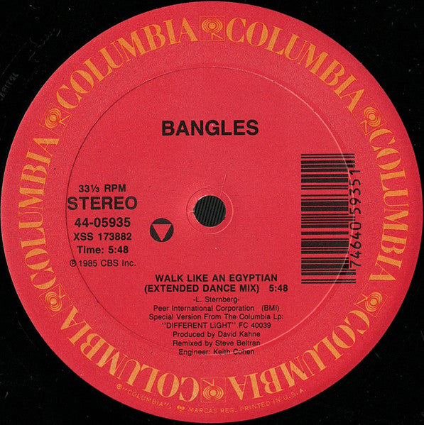 Bangles – Walk Like An Egyptian (NM, FUNDA VG+) BOX5