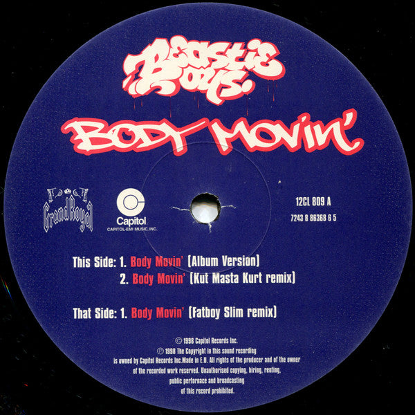 Beastie Boys – Body Movin' (VG+, FUNDA EX) BOX15