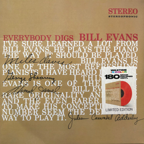 Bill Evans – Everybody Digs Bill Evans / LIMITED EDITION (NUEVO, SELLADO) BOXV53