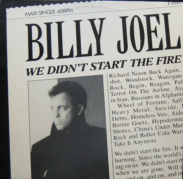 Billy Joel – We Didn't Start The Fire (NM, FUNDA VG+) BOX24
