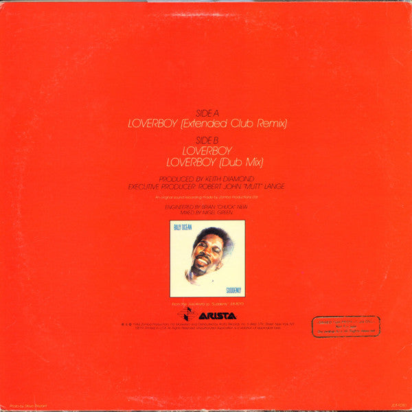 Billy Ocean – Loverboy (NM, FUNDA VG+) BOX18