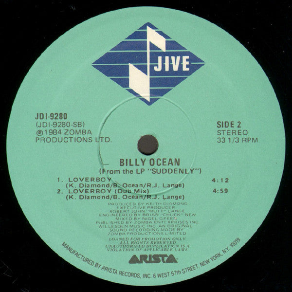 Billy Ocean – Loverboy (NM, FUNDA VG+) BOX18