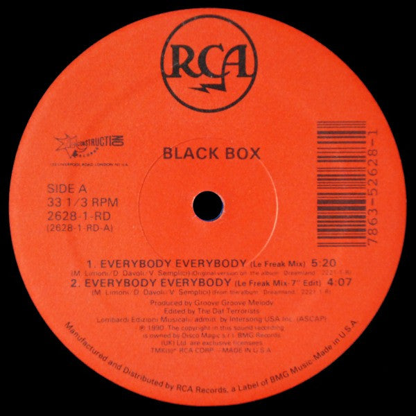 Black Box – Everybody Everybody (NM) BOX11