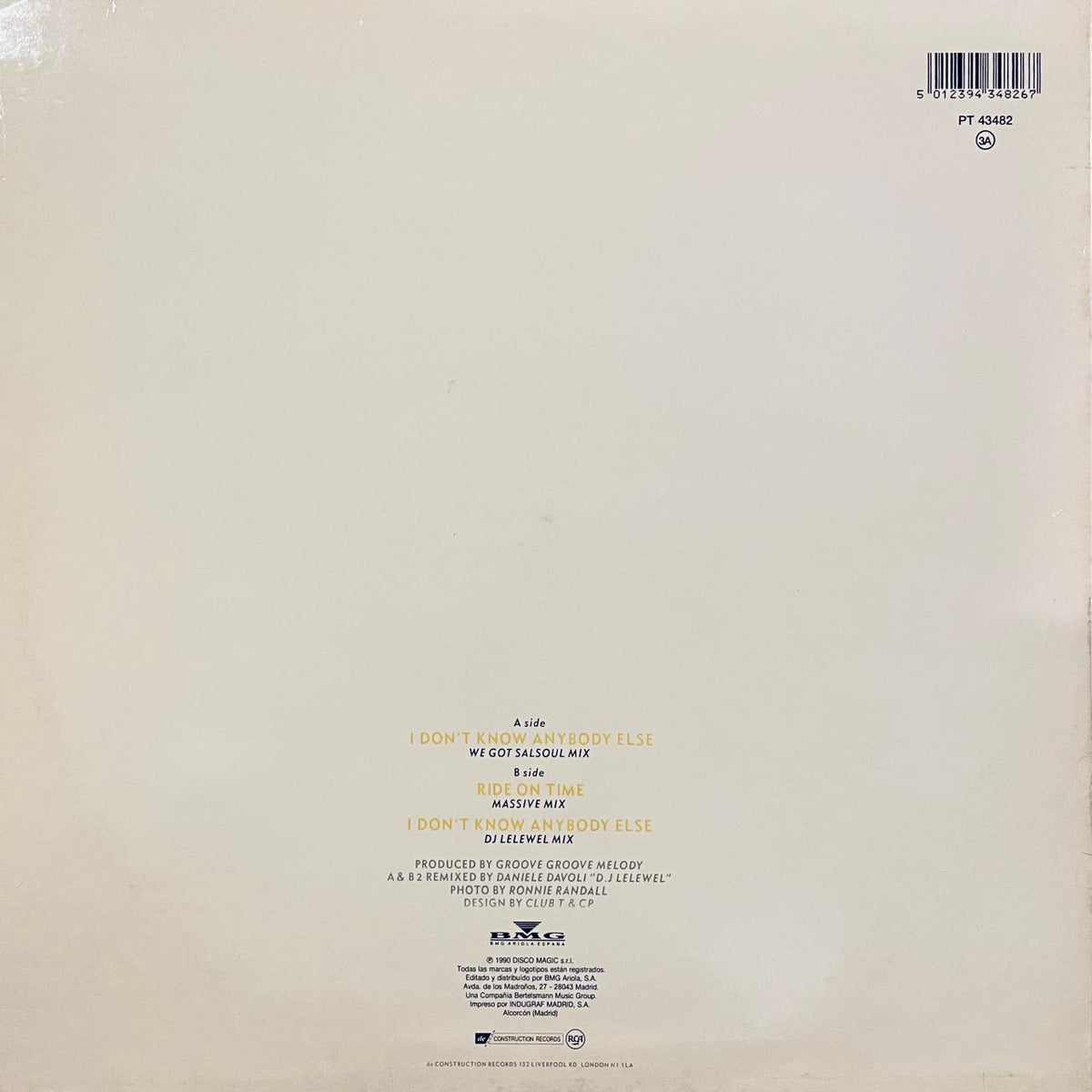 Black Box – I Don't Know Anybody Else (NM, FUNDA VG+) BOX16