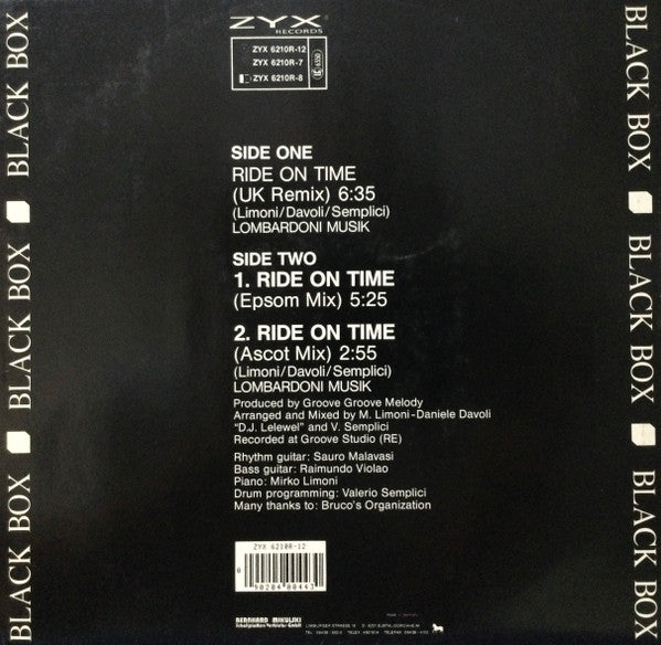 Black Box – Ride On Time (UK Remix) (NM, FUNDA EX) BOX5