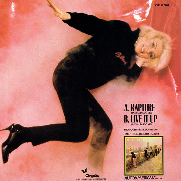Blondie – Rapture (NM, FUNDA EX)