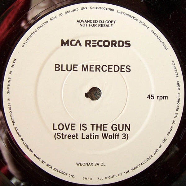 Blue Mercedes – Love Is The Gun (NM, Funda Generic) Box27