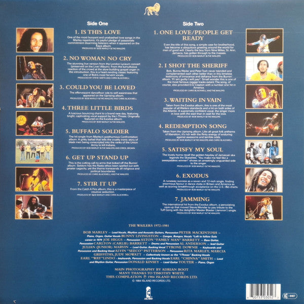 Bob Marley And The Wailers – Legend (The Best Of Bob Marley And The Wailers) (NUEVO, SELLADO) BOXV41