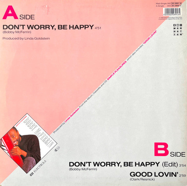 Bobby McFerrin – Don't Worry, Be Happy (NM, FUNDA EX) BOX6