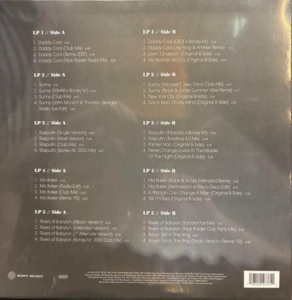 Boney M. – The Hits: The Mixes EP Collection (Volume 1) / 5 DISCOS (NUEVO, SELLADO) BOXV6