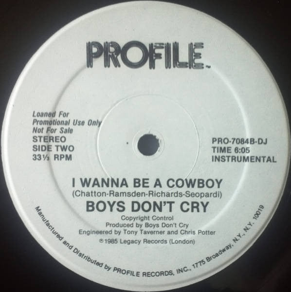 Boys Don't Cry – I Wanna Be A Cowboy (NM, FUNDA EX) BOX18