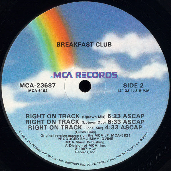 Breakfast Club – Right On Track (NM, FUNDA VG+) BOX16