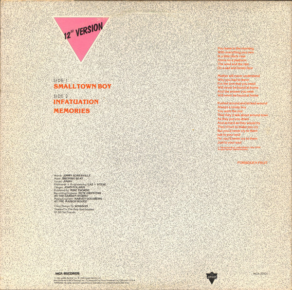 Bronski Beat – Smalltown Boy (EX)