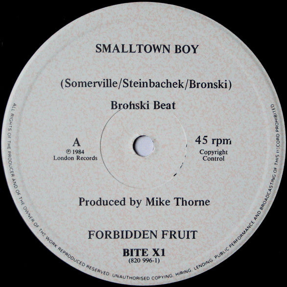 Bronski Beat – Smalltown Boy (NM)
