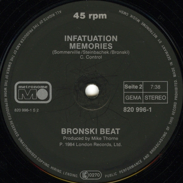 Bronski Beat – Smalltown Boy (EX) BOX21