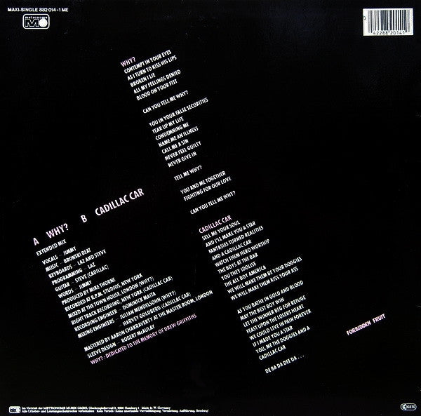 Bronski Beat – Why? (NM, FUNDA EX)