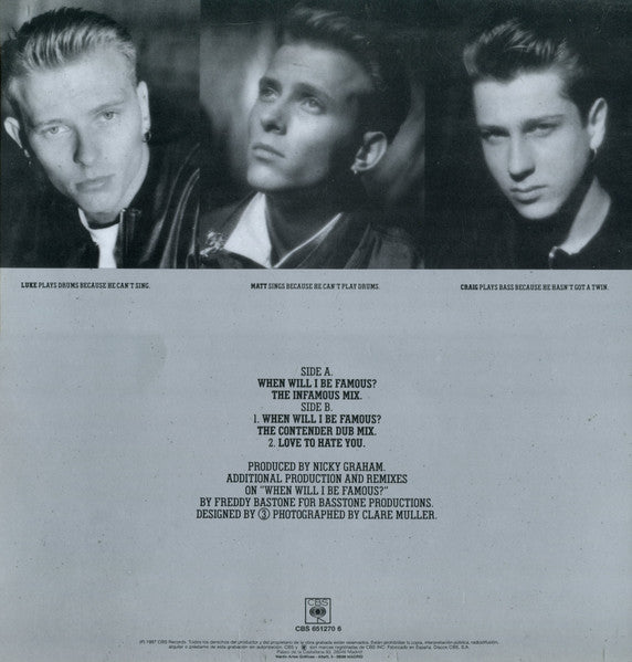 Bros – When Will I Be Famous? (EX) BOX19