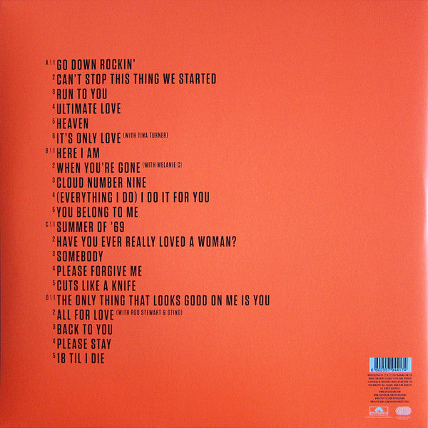 Bryan Adams – Ultimate / DISCO DOBLE (NUEVO, SELLADO)