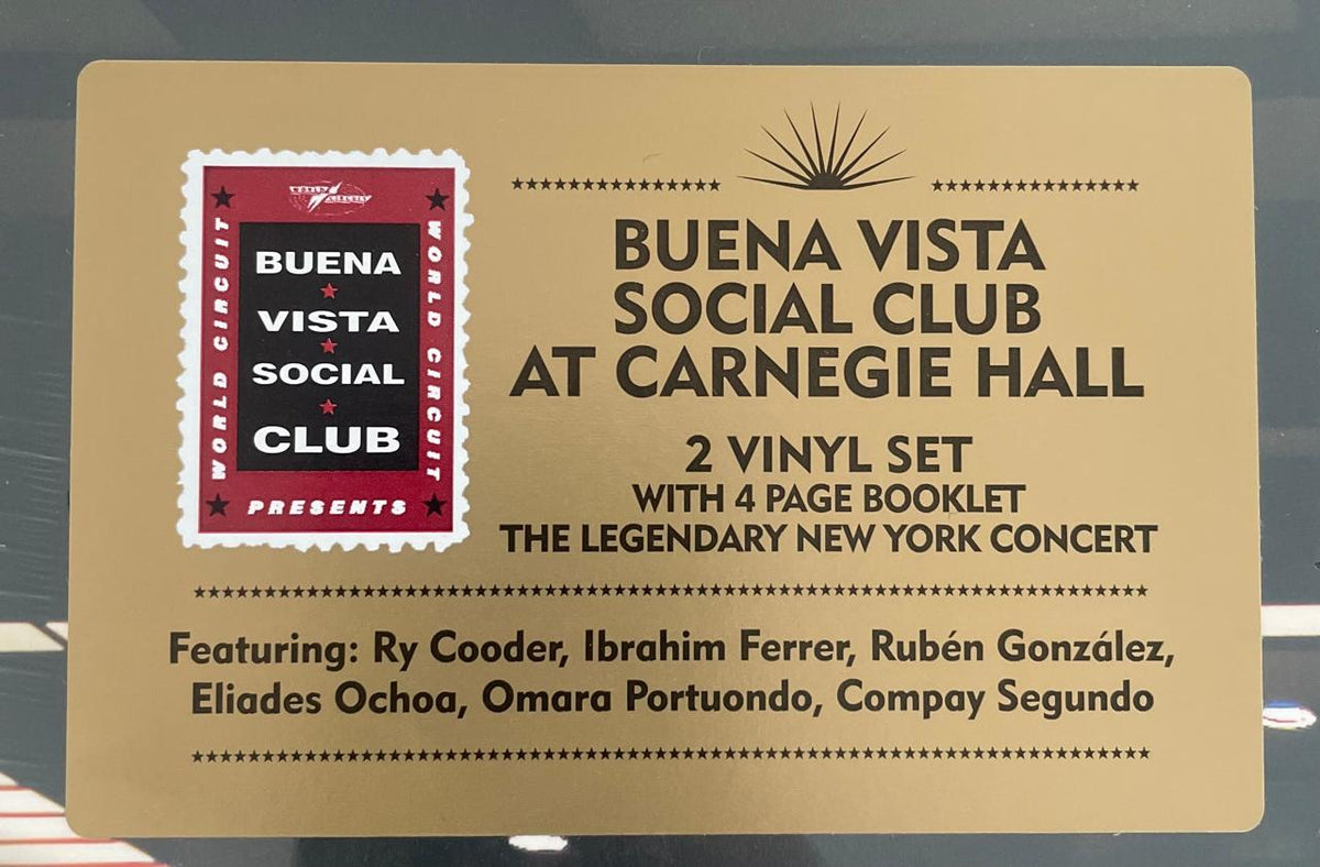 Buena Vista Social Club – Buena Vista Social Club At Carnegie Hall / DISCO DOBLE (NUEVO, SELLADO)