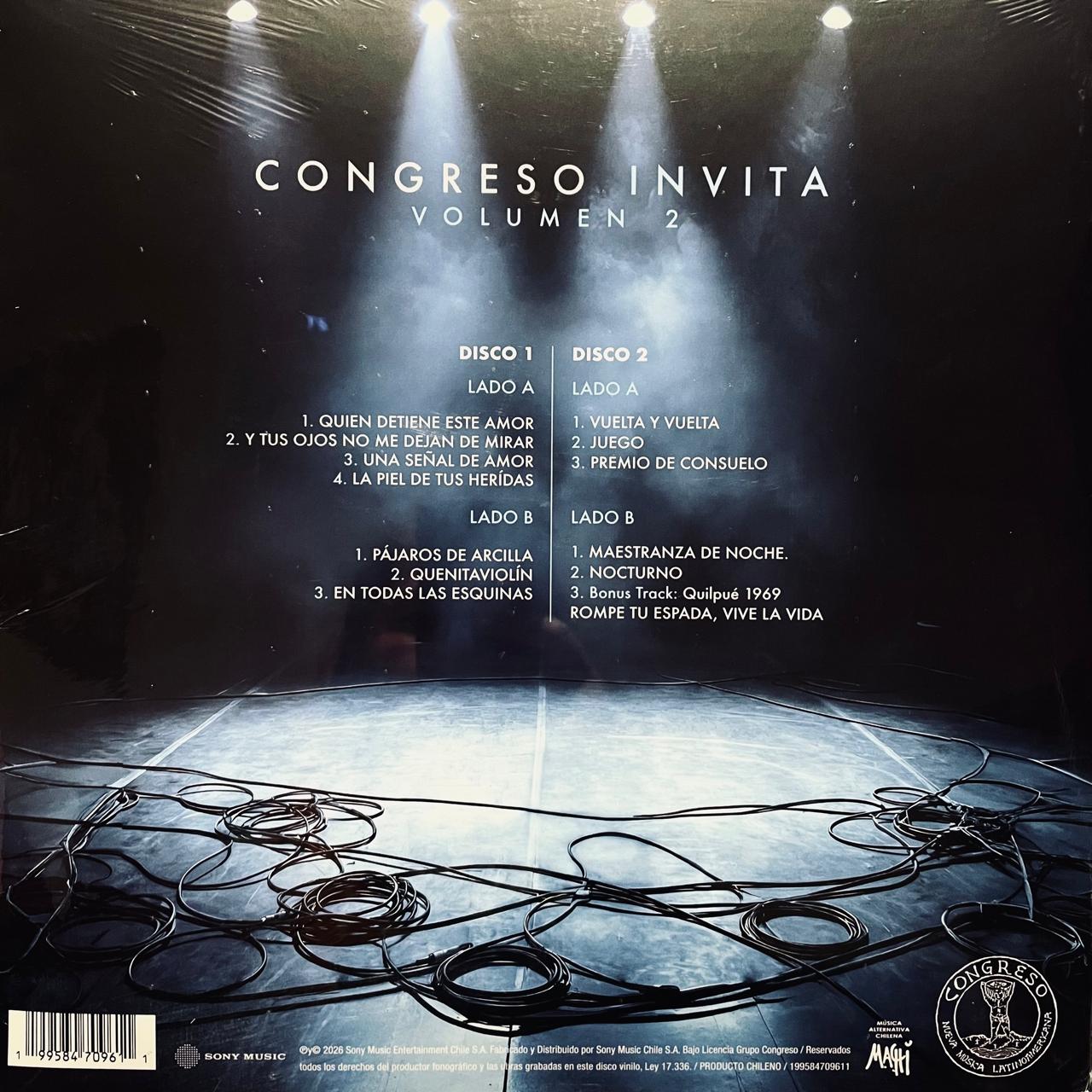 Congreso – Invita Volumen 2 / DISCO DOBLE (NUEVO, SELLADO)