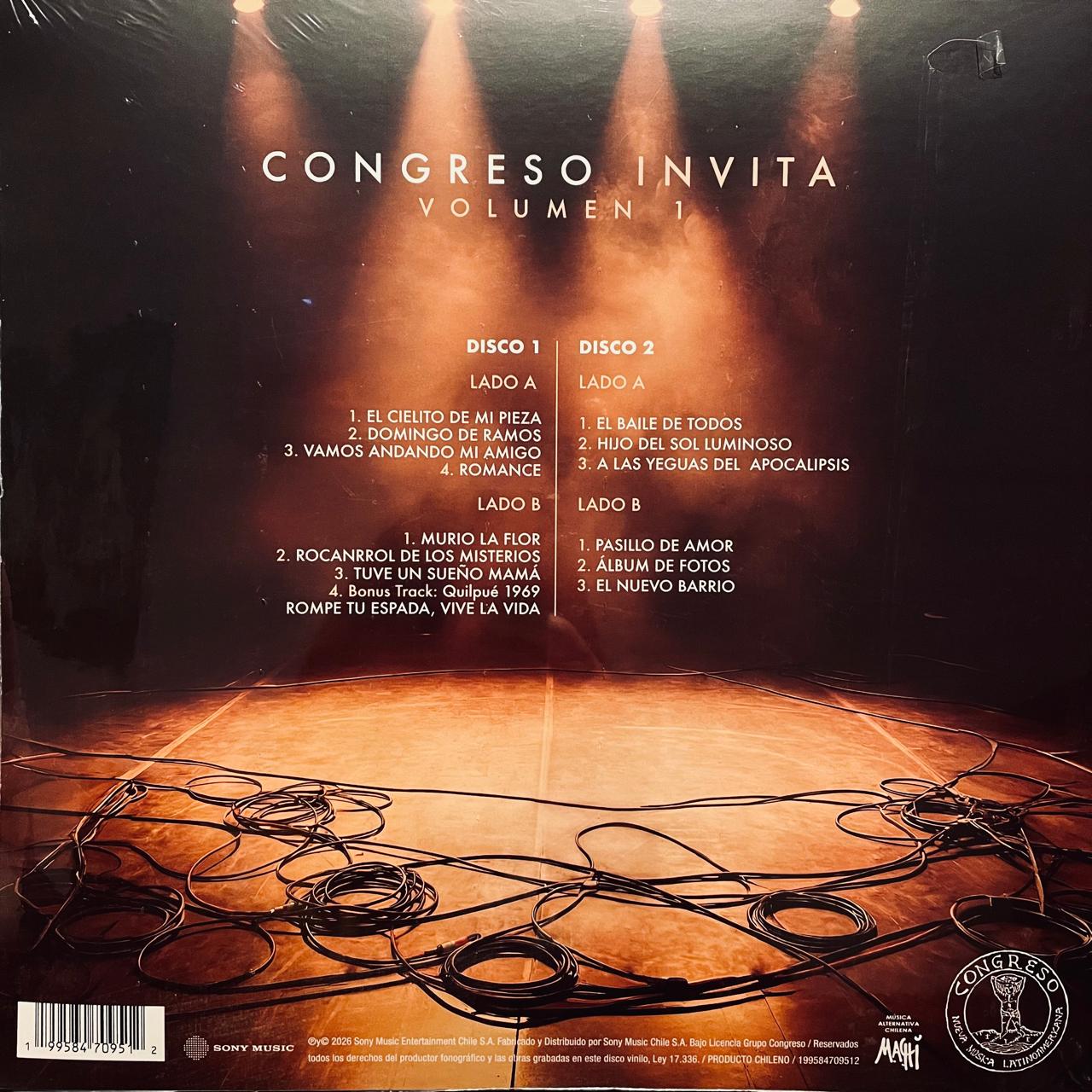 Congreso – Invita Volumen 1 / DISCO DOBLE (NUEVO, SELLADO)