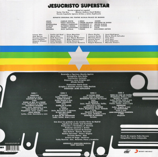 Camilo Sesto / Teddy Bautista / Angela Carrasco – Jesucristo Superstar (Versión Original En Español) / DISCO DOBLE (NUEVO, SELLADO)