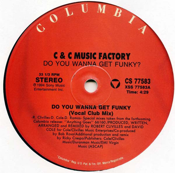 C + C Music Factory – Do You Wanna Get Funky / DISCO DOBLE (NM, FUNDA EX) BOX11