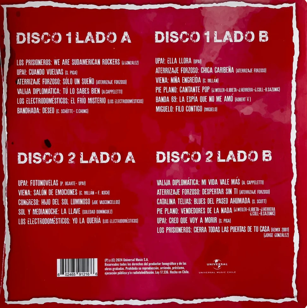 Rock Chileno De Los 80 'S / DISCO DOBLE (NUEVO, SELLADO) BOXV5