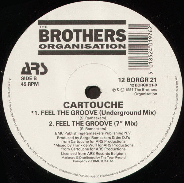 Cartouche – Feel The Groove (VG+, FUNDA GENERIC) BOX12