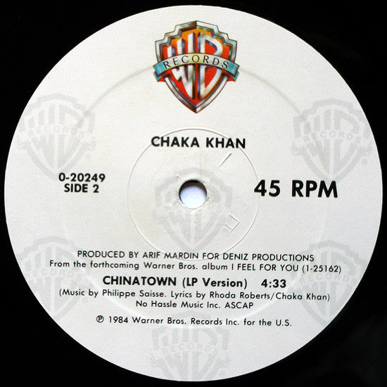 Chaka Khan – I Feel For You (VG+) BOX28