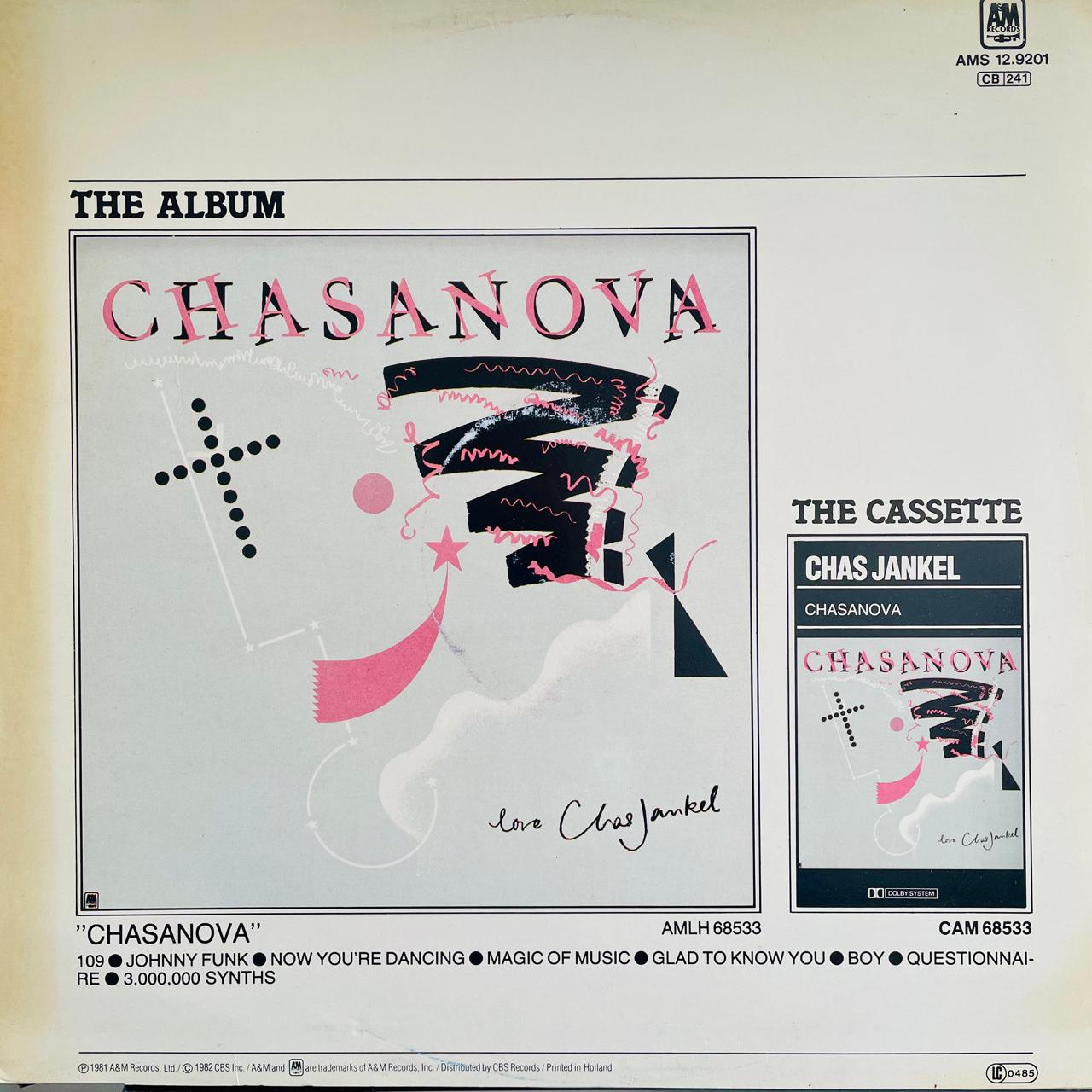 Chas Jankel – Glad To Know You (NM, FUNDA VG+)