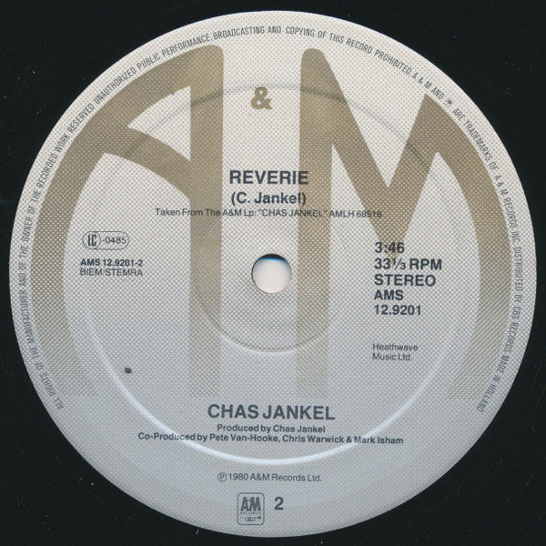 Chas Jankel – Glad To Know You (NM, FUNDA VG+)