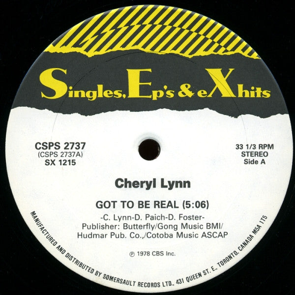 Cheryl Lynn – Got To Be Real / Star Love (NM) BOX18