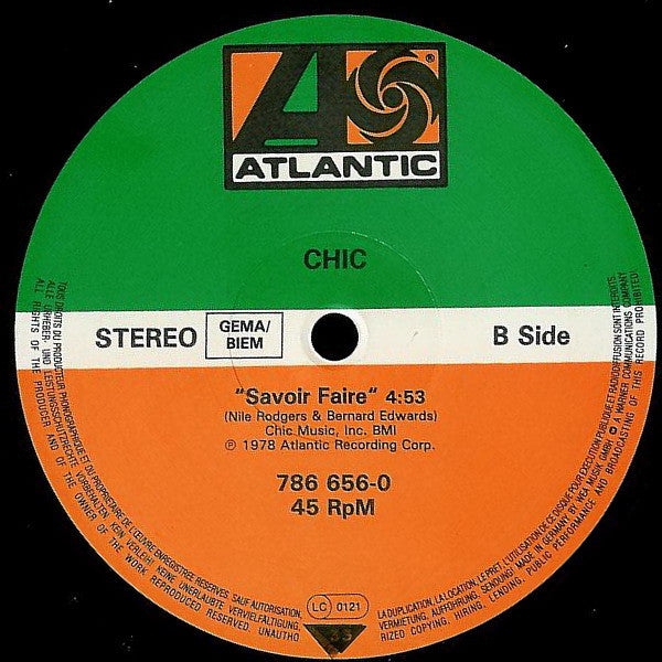 Chic – Jack Le Freak (Extended Remix '87) (NM)