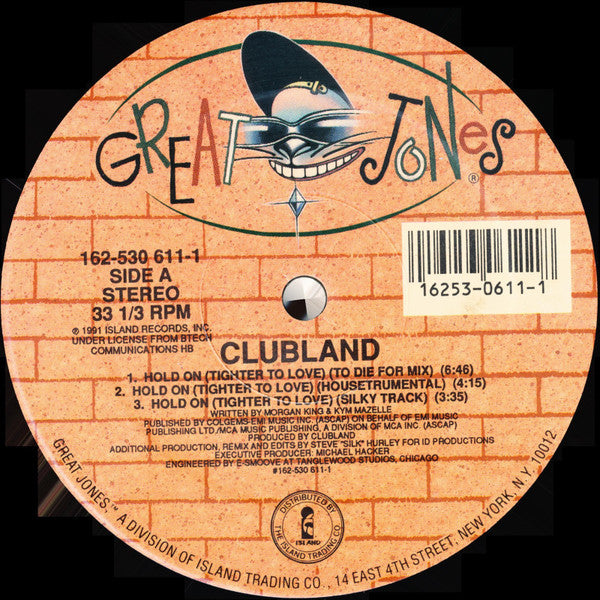 Clubland – Hold On (Tighter To Love) (VG+) Box38