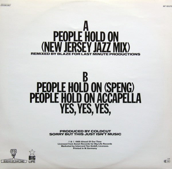 Coldcut Featuring Lisa Stansfield – People Hold On (The Blaze Mix) (VG+, FUNDA EX) BOX2