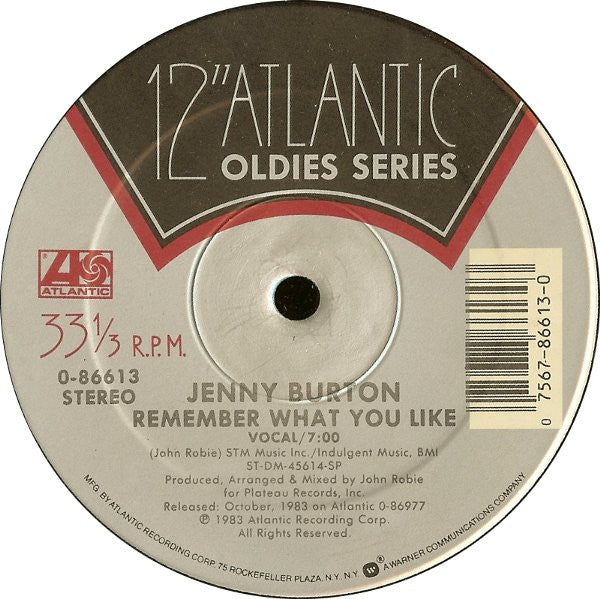 Company B / Jenny Burton – Fascinated / Remember What You Like (VG+, Funda Generic) Box30