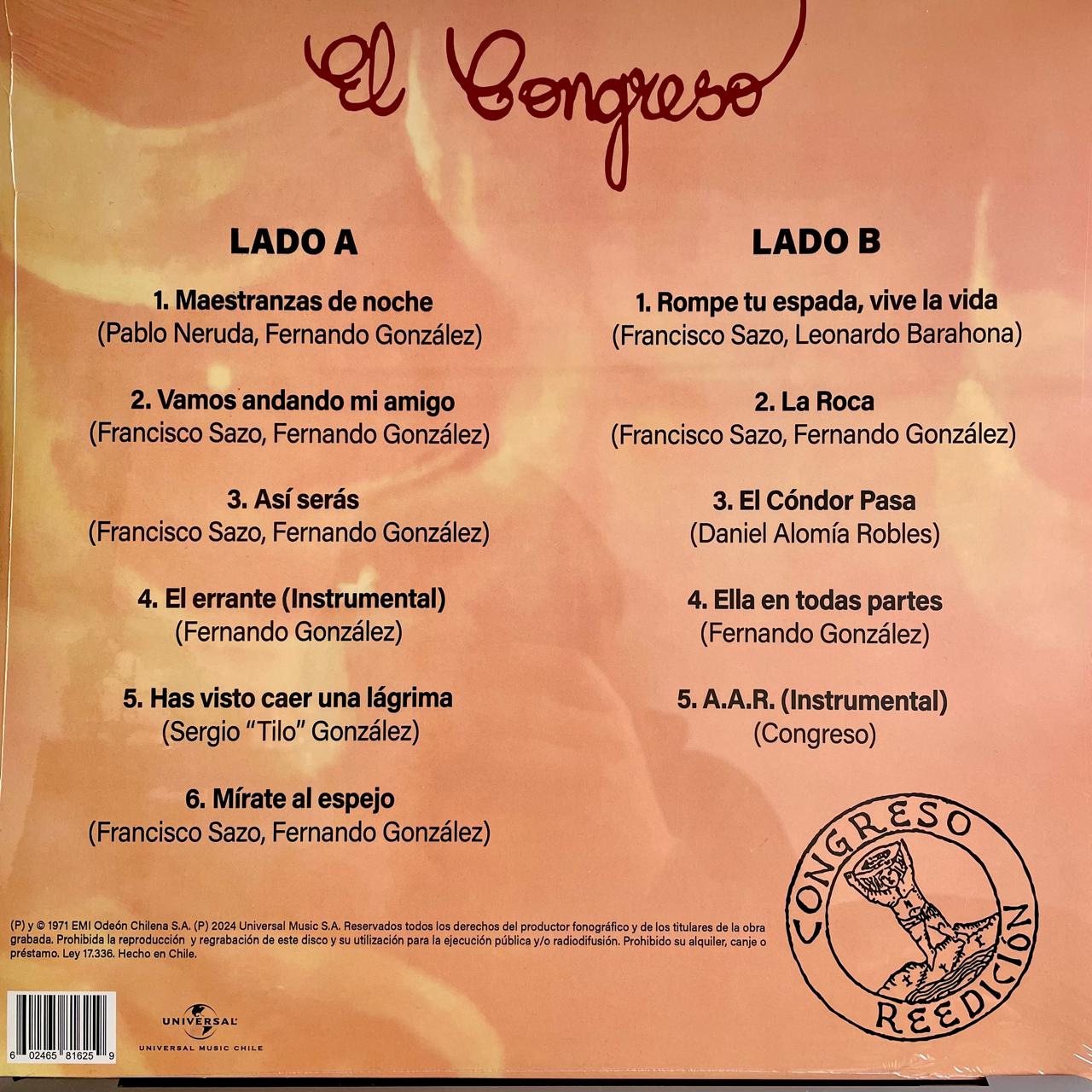 Congreso – El Congreso (NUEVO, SELLADO) BOXV49