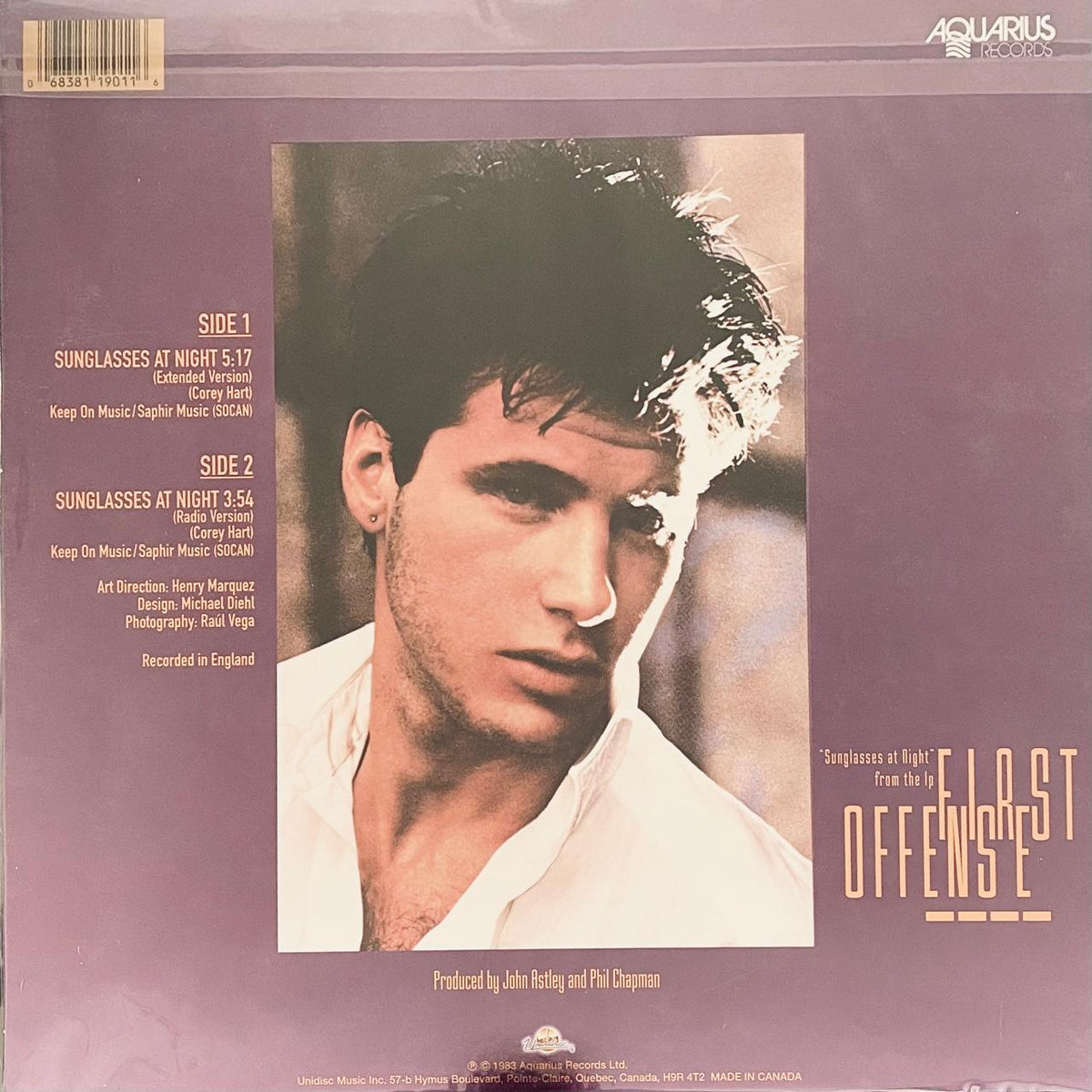 Corey Hart – Sunglasses At Night (NUEVO, SELLADO) BOX26