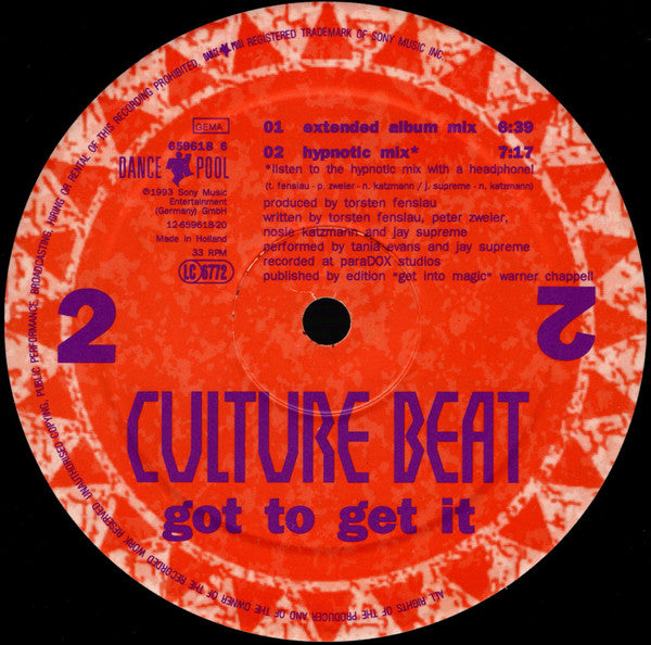 Culture Beat – Got To Get It (EX) BOX12