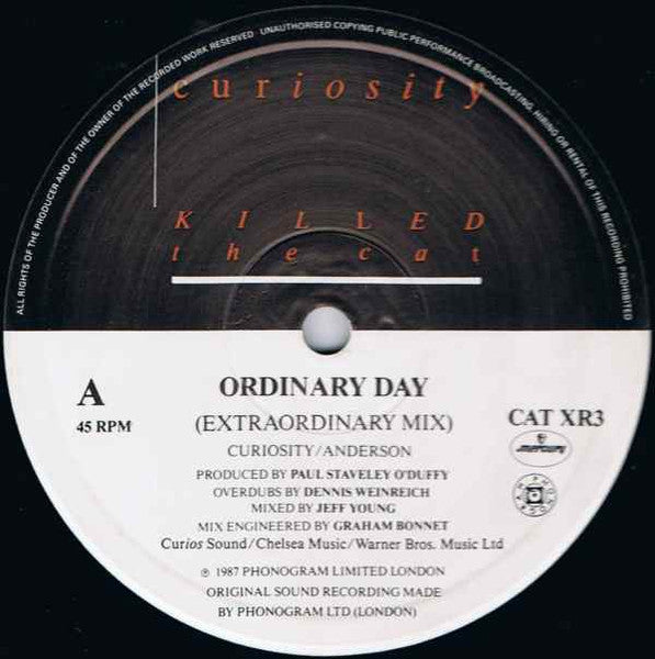 Curiosity Killed The Cat – Ordinary Day (Twelve Inch Extraordinary Remixes) (NM, FUNDA EX)