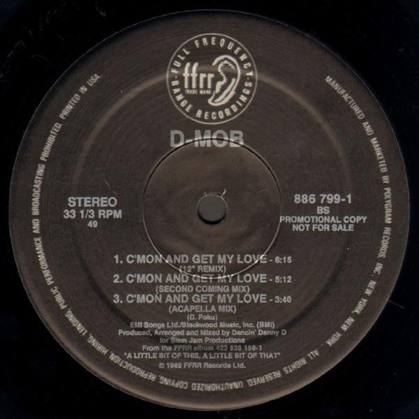 D-Mob Introducing Cathy Dennis – C'mon And Get My Love (VG+) BOX12