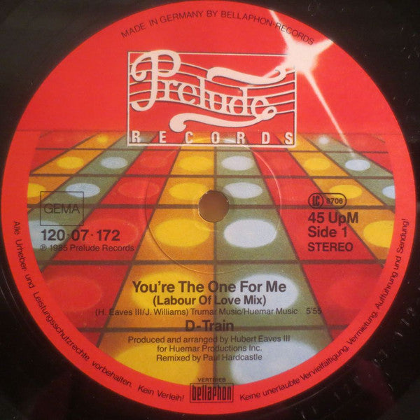 D-Train – You're The One For Me (NM)