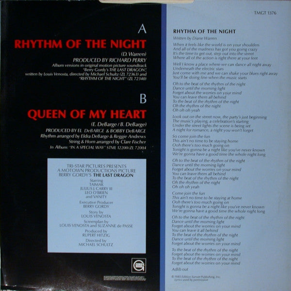 DeBarge – Rhythm Of The Night (NM, FUNDA EX)