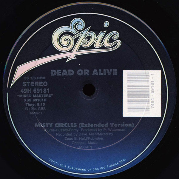 Dead Or Alive – Spin Me Round / Misty Circles (NM, FUNDA VG+)
