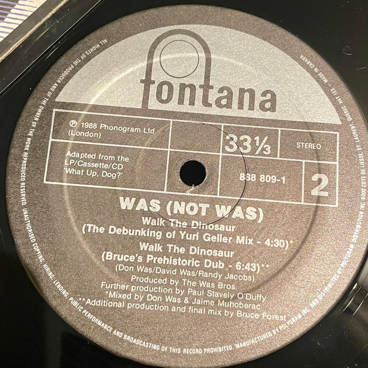 Was (Not Was) – Walk The Dinosaur (NM, FUNDA EX)